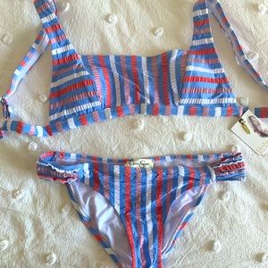 Jessica Simpson seersucker bikini